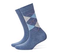 Burlington Everyday Mix Multipack W So cotone fantasia confezione di 2 paia, Calzini Donna, Blu Light Denim 6660, 36-41