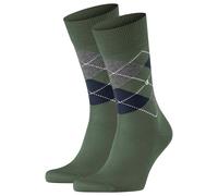 BURLINGTON Calzino 'Manchester' blu scuro / grigio sfumato / abete / bianco Uomo BURLINGTON 41-46 blu scuro / grigio sfumato / abete / bianco