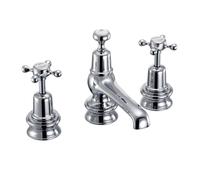 Burlington Claremont Regent 3 Foro Rubinetto Miscelatore Con Pop-Up Rifiuti