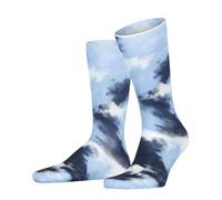 Burlington Cloudscape M So cotone fantasia 1 paio, Calzini Uomo, Blu Light Blue 6541, 40-46