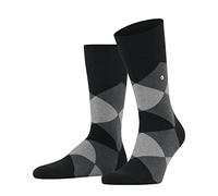 Burlington Calzini Uomo Clyde M So cotone fantasia 1 paio Nero Black 3000 46-50