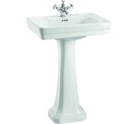 Burlington Contemporaneo Lavabo Da 57,5Cm E Lavabo In Cromo B1 E T22A