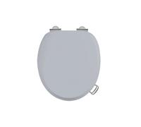 Burlington Classico Grigio Morbido Chiudere Copriwater, Cromato Raccordi, S46