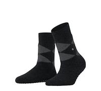 Burlington Cosy Argyle W Hp lana con suola in gomma 1 paio, Calze da casa Donna, Nero Black 3000, 36/41 EU