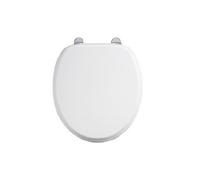 Burlington Cromato Bianco Opaco Chiusura Delicata Copriwater S45, con o Senza