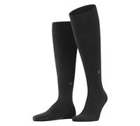 Burlington Dublin M Kh cotone al ginocchio tinta unita 1 paio, Calzini lunghi Uomo, Grigio Anthracite Melange 3095, 40-46