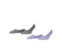 Burlington Everyday 2-Pack W IN cotone invisibili tinta unita confezione di 2 paia, Calzini fantasmini Donna, Blu (Cosmic Sky 6537) - nuovo, 39-40
