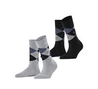 Burlington Everyday Argyle Donna Calze in morbido cotone pettinato