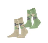 Burlington Everyday Argyle Donna Calze in morbido cotone pettinato
