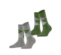 Burlington Everyday Argyle Donna Calze in morbido cotone pettinato