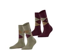 Burlington Everyday Argyle Donna Calze in morbido cotone pettinato kitt (4300), 36-41