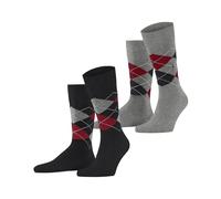 Burlington Everyday Argyle Uomo Calze in morbido cotone pettinato