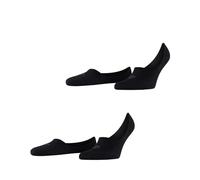 Burlington Calzini fantasmini Everyday Multipack M – in cotone, invisibili, 2 paia, Nero 45-46