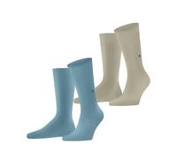 Burlington Everyday Multipack M So cotone tinta unita lot de 2 paires, Calzini Uomo, Blu Key Largo 6852, 40-46