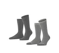 Calze Burlington Everyday Stripe (x2) Gris 40/46