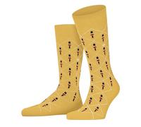 Burlington Guard M So cotone fantasia 1 paio, Calzini Uomo, Giallo Sun 1312, 40-46