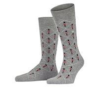 Burlington Guard M So cotone fantasia 1 paio, Calzini Uomo, Grigio Light Grey 3400, 40-46