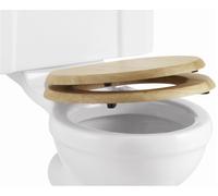 Burlington IN Legno Morbido Chiudere Quercia Copriwater S16, con o Senza Manici