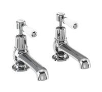 Burlington Birkenhead Paio Di 12.7cm Tradizionale Lavabo Rubinetti - Cromato,BI2