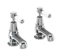Burlington Kensington Paio Di 7.6cm Gabinetto Lavabo Taps, Stile Tradizionale,