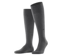 Burlington Leeds M Kh cotone lana al ginocchio tinta unita 1 paio, Calzini lunghi Uomo, Grigio Dark Grey 3070, 40-46