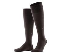 Burlington Leeds M KH cotone lana al ginocchio tinta unita 1 paio, Calzini lunghi Uomo, Marrone (Brown 5930), 40-46