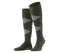 Burlington Melange Edinburgh M Kh lana fantasia 1 paio, Calzini Uomo, Verde Manganese Blue 7923, 40-46