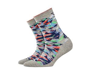 Burlington Neon Camo SH - Calze da donna, Donna, Calze da donna., 20695, grigio., 36-41