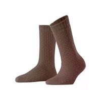 Burlington Orkney W So cotone lana tinta unita 1 paio, Calzini Donna, Marrone Chestnut 5016, 36-41