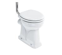 Burlington P16 Vasca Wc Comfort Height, Ceramica Bianca, Scarico Low/High Level