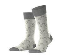 Burlington Paisley M So cotone fantasia 1 paio, Calzini Uomo, Grigio Light Grey 3400, 40-46