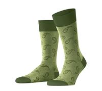 Burlington Paisley M So cotone fantasia 1 paio, Calzini Uomo, Verde Fir Green 7656, 40-46