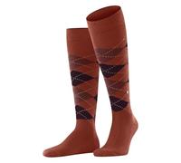 Burlington Preston M KH Warm und Weich Lang Gemustert Calze al Ginocchio, Orange Dutch 8041, 40-46 Uomo