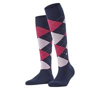 Burlington Queen W Kh cotone al ginocchio fantasia 1 paio, Calzini lunghi Donna, Blu Marine 6123, 36-41