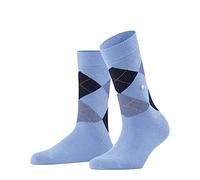 Burlington Queen W So cotone fantasia 1 paio, Calzini Donna, Blu Light Blue 6541, 41-45