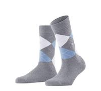 Burlington Queen W So cotone fantasia 1 paio, Calzini Donna, Grigio Arctic Melange 3221, 41-45
