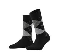 Burlington Queen W So cotone fantasia 1 paio, Calzini Donna, Nero Black-Aqua 3012, 41-45