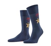 Burlington Tough Cookie M So cotone fantasia 1 paio, Calzini Uomo, Blu Marine 6120, 40-46