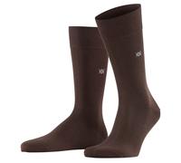 Burlington Uomo Calzini - Dublin, Calza Corta , Logo, Taglia Unica,Bianco e Nero