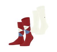 Burlington uomo Everyday Argyle Mix 2-Pack calzini cotone traspirante