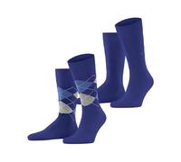 Burlington uomo Everyday Argyle Mix 2-Pack calzini cotone traspirante