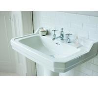 Burlington Vasca/Bacinella 61cm Grande In Ceramica Bianco Burlington