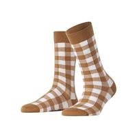 Burlington Vichy W So cotone fantasia 1 paio, Calzini Donna, Marrone Brown Sugar 5152, 36-41