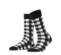 Burlington Vichy W So cotone fantasia 1 paio, Calzini Donna, Nero Black 3000, 36-41