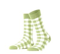 Burlington Vichy W So cotone fantasia 1 paio, Calzini Donna, Verde Lemon 7498, 36-41