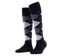 Burlington Whitby W Kh morbidi caldi al ginocchio fantasia 1 paio, Calzini lunghi Donna, Blu Marine 6120, 36-41