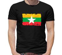 Burma Myanmar Bandiera T-Shirt - Naypyitaw - Birmano - Paese - Viaggio - Di