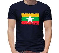 Burma Myanmar Bandiera T-Shirt - Naypyitaw - Birmano - Paese - Viaggio - Di