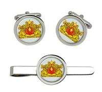 Burma Myanmar Gemelli E Fermacravatta Set