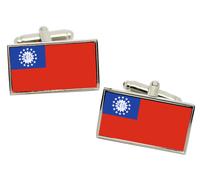 Burma Myanmar pre-2010 Bandiera Gemelli IN Cromata Scatola Regalo